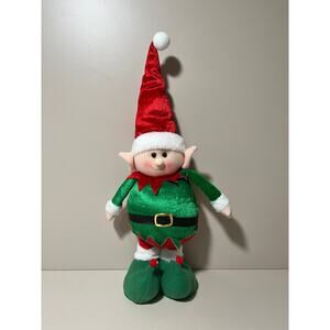 Retractable Christmas Doll Cute Elf Ornaments Tabletop Decorations Kid Gifts